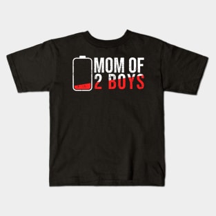 Mom of 2 boys Kids T-Shirt